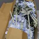 Thiccywoov 50 Pcs Delphinium Artificial Flower 35.4'' Long Larkspur Stem Silk Fake Faux Flowers Bulk for Tall Vase Floral Arrangements Home Centerpiece Table Wedding Decor (Blue)