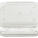 4 Pack Plastic Plant Saucer, Clear Drip Trays for Indoors & Outdoor Plants, Oval Durable Saucer for Flower Pot (12'' x 6.25'')
