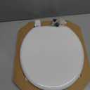 Bemis 400TTA Economy Durable Wood Toilet Seat, Made in USA, Round, White