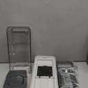 Mueller Vegetable Chopper Mandoline Slicer, Food Veggie Chopper, Cheese Grater, Onion Vegetable Cutter with Container, Dicer, Kitchen Gadgets & Essentials, White Sand/Grey (6 Blade)