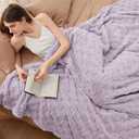 Bedsure GentleSoft Full Size Blankets for Bed - Super Soft Cozy Fleece Mothers Gifts Day Blanket, Large Fuzzy Throws for Bedroom Decor for Kids Girls, Lavender Fog 84x90 Inches