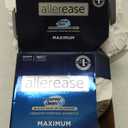 AllerEase Waterproof Mattress Protector, Maximum Allergy Mattress Protector, Queen Mattress Cover (White)