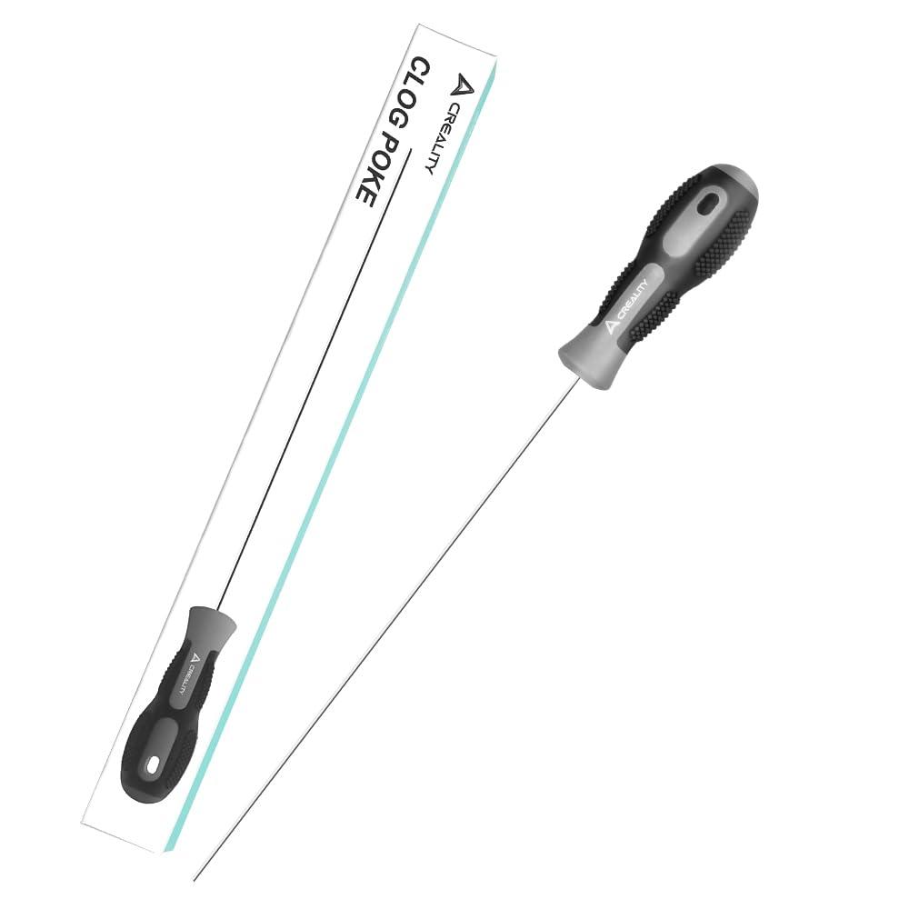 Creality 3D Printer Tools, Creality Clog Poke 3D Printer Nozzle Cleaning Kit for 1.75mm Filament Nozzles, 1.5mm Needle with Arrow Tip, 210mm Prolong&Hight Hardness Cleaning Hotend Without Disassembly