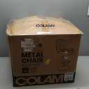 COLAMY Bar Stools Set of 4, Modern Swivel Bar Chairs, Adjustable Faux Leather Upholstered Barstools Counter Height with High Backrest for Bar, Kitchen Island, Dining Room, Black