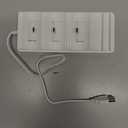 EZVALO 3-Port USB-C Charging Station for Cabinet Light, Multi-Light Storage & Charging Base, Designed for Strip Lights Under 9.5 inches (Power Supply and Adapter are not Included)