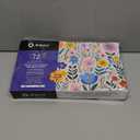 Artecho Acrylic Paint Markers 72 Colors, Acrylic Paint Pens with Brush Tip and Fine Tip for Stone, Rock Painting, Paper, Pumpkin, Wood, Egg, Canvas, Ceramic, Fabric, leather, Glass, DIY Crafts