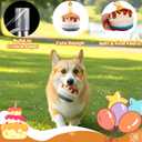 Dog Birthday Cake Toy, Interactive Crinkle Squeaky Chew Toy for Small Medium Large Dogs, Durable Pet Birthday Gifts & Party Accessories, Cute Soft Puppy Celebration Fun for All Breeds