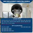 Upgraded QK60 Bathroom Exhaust Fan Replacement Quiet 2.5 Sone, 60 CFM High Airflow, Quick Install, Fits Models 693, 670-G/J/H, 671-G/J/H, 688-G/J/H/K, 689-G/J/K, 695-R01/R02/R03, 696N-R01/R02/R03