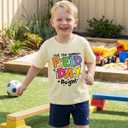 Boys Field Day Shirt for Kids Toddler Girls Colorful Field Day Prints T-Shirts Tops Graphic Tee Short Sleeve 2-8Y (Yellow)