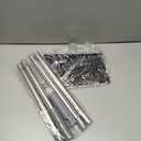 PBHEPJ Broom, Outdoor Broom for Floor Cleaning, 58" Long Stainless Steel Handle, Hard Bristle Angle Broom for Sweeping Indoor, Commercial, Industrial, Garage, Kitchen (Gray)