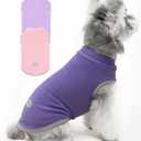 XPUDAC 3 Pieces Fleece Dog Sweaters Vest Winter Warm Dog Clothes for Small Medium Large Dogs Girl Soft Pullover Doggie Sweatshirt Puppy Cold Weather Jacket, 510-S