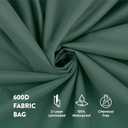 ZOBER Christmas Wreath Storage Container 36 Inch - Wreath Bag Fits 2 Wreaths Box - 600D Oxford Fabric - Interior Compartment for Storing Garlands, Wreaths Storage Bag W Strong Durable Handles - Green