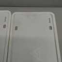 Aujen Silicone License Plate Frames, 2 Pack White Side-Opening License Bracket Holder, Without Obstruction. Rustproof, Rattle Proof & Weatherproof Universal