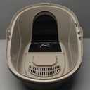 Amazon Basics No-Mess Hooded Enclosed Cat Litter Box with Odor Control and Swinging Door, Standard, 21" x 16" x 15", Multicolor