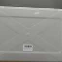 Extea Large Cat Litter Box with High Sides,Cat Boxes for Indoor Cats,Cat Litter Pan for Kitty,Litter Box with Low Entry,Easy to Clean,Anti-Splashing,23.6" x15.7" x6.2" (White)