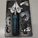 OShine Ratchet Miter Shears Expert for Angular Cutting Molding Crafting Wood, Quarter Round Cutting Tool, 45-135 Degree Multi Angle PVC Miter Shear Trim Cutter Hand Tool, w/Extra Four Anvils & Blade