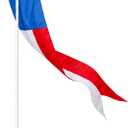 14 ft x 24 Inch Patriotic Pennant Flag Outdoor Bird Deterrent Event Pennant Red White and Blue Replacement Flag with Tension Arms for Effective Bird Deterrent Lakeside Docks Events