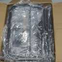 230L (60 Gal) Extra Large Fashion Laundry Sorter 3 Section with Lid, Rolling Laundry Basket Hamper with Handle, Laundry Organizer Storage Cart with Sturdy Metal Frame for Laundry Room, Hotel, Black