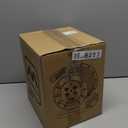 Masterplug 3ft Cord Reel, Retractable Extension Lead with Winding Handle, Safety Overload Circuit Breaker and Power Switch, 4x Grounded Outlets, 13amps, 14AWG Cable