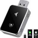 Wireless Carplay Adapter & Android Auto Wireless Adapter, 2 in 1 Carplay Dongle for iPhone/Android - Converts Wired to Wireless, Plug & Play USB Car Play for Car from 2017+
