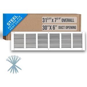 Fits 30x6 Duct Opening | Steel Return Air Grille by Handua