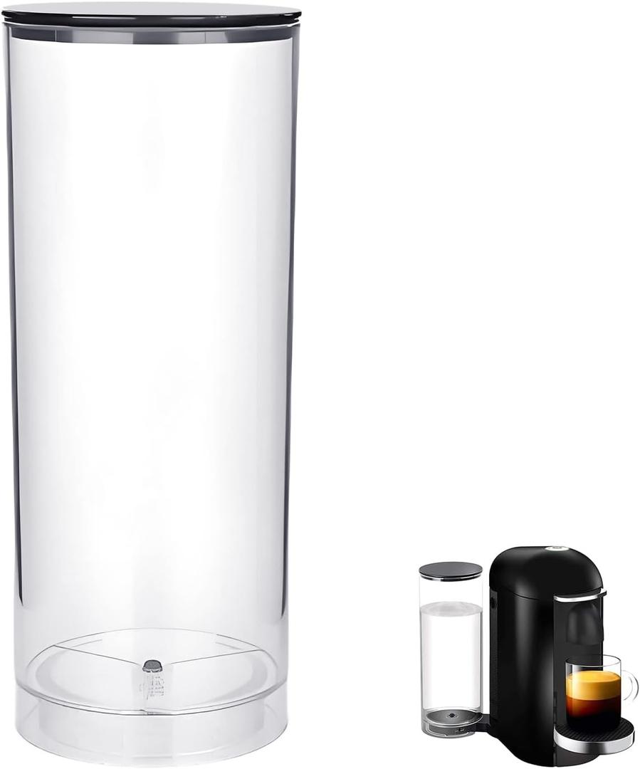 Water Tank Reservoir Replacement Suitable for Krups Vertuo Plus Coffee MachineBlack CoverFood Grade Materials, 60oz