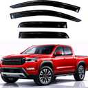 KPY Rain Guards Fit for 2022-2026 Nissan Frontier Crew Cab, Out-Channel Window Visors Vent Wind Deflectors 4PC, Truck Accessories for 22-26 Frontier Crew Cab (Full-Size Cabs)