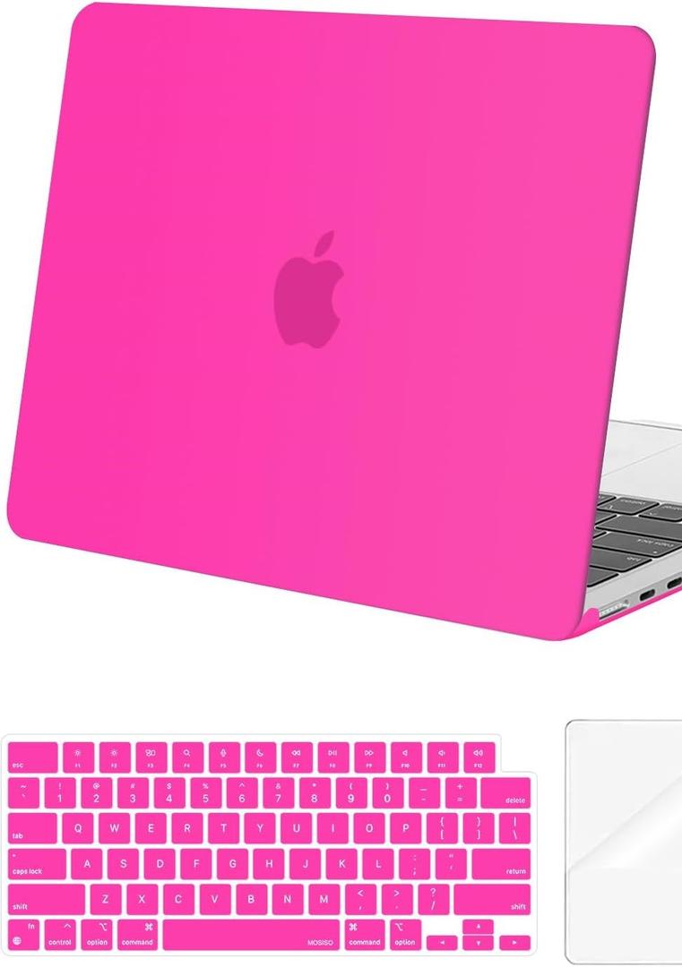 B BELK Compatible with MacBook Air 13 inch Case 2021 2020 2019 2018 Model M1 A2337 A2179 A1932 with Touch ID, Plastic Laptop Hard Shell Case + 2 Keyboard Covers + Screen Protector