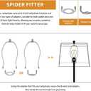 White Lamp Shades, Large Square Lampshades, Top7 x 12.5'' xBottom 9 x 15'' xHigh 9.8 '', Includes 1 Lamp Harp Holder, 2 Adapters, Suitable for Table Lamps and Floor Lamps, Easy Assembly