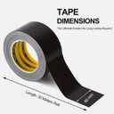 LLPT Duct Tape Dark Brown Premium Grade 2.36 Inches x 108 Feet Heavy Duty Easy Tear Strong Adhesive for Moving Packing Color Coding Art Craft DIY Projects Repair (DT254)