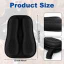 NQEUEPN Universal Motorcycle Seat Cushion, High Elastic Gel 3D Honeycomb Gel Seat Cover Pad Breathable Shock Absorption Motorcycle Passenger Long Rides Accessories
