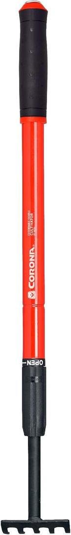 Corona GT 3070 Extendable Handle Cultivator, Red, 18"-32"