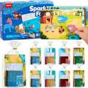 JoyCat 24 Pack Foil Craft Party Favors,No Mess Arts and Crafts for Kids,Goodie Bag Stuffers,DIY Creative Activity, Valentines Birthday Gift for Girls Boys 4 5 6 7 8 9 Years Old(Animal)