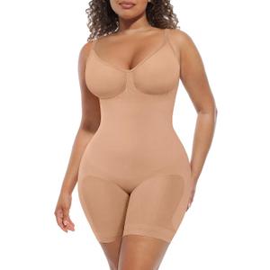 FeelinGirl Shapewear Tummy Control Seamless Bodysuit Hip Enhancer Body Shaper for Women (XXL)