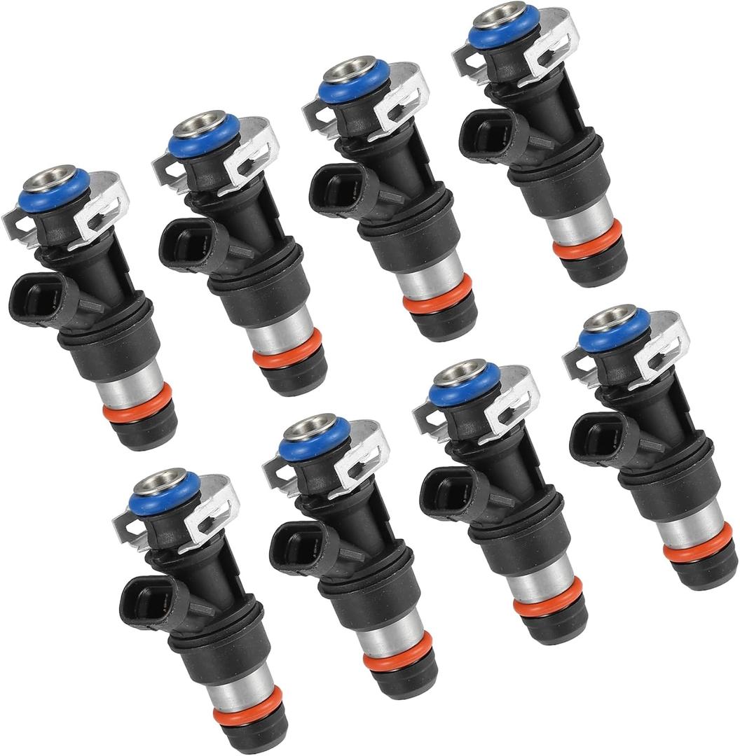 8pcs Car Fuel Injector Replacement No.17113553 for CHEVROLET Express 2500 6.0L 2005-2007 for CHEVROLET Silverado 1500 4.3L 2007 Replacement