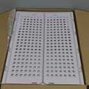 Pinkpum 8 Pack Closet Organizers and Storage Plastic Stackable Storage Bins, Foldable Drawer Shelf Storage Container for Wardrobe Kitchen Bathroom Dorm White