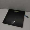 NUTRI FIT Digital Bathroom Scale Body Weight Scales 400 lbs Ultra Slim Most Accurate for Gym Yoga Studio with Large Backlit Display, Black