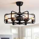 7PM Modern Gold Glass Chandelier, Antique Crystal Chandeliers 3-Layer 6 Light Round Pendant Chandelier for Dining Room Kitchen Island Living Room Bedroom 59" Height Adjustable, 20inch