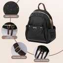 Mini Backpack Purse for Women - Nylon Fashion Anti-theft Lightweight mini backpack | Ladies Casual Daypack for Daily Use, Travel & Work, Black