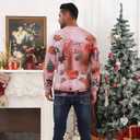 Ahegao Unisex Christmas Sweater 3D Printed Funny Graphic Pullover Sweatshirts for Party (XXXL)
