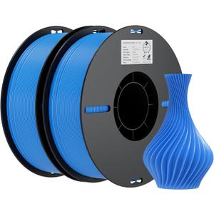 Creality 3D Printer Filament, 3D Printing Filament Tougher and Stronger, Accuracy +/- 0.02mm, 2kg, Blue*2