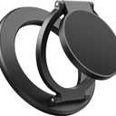 SUPERONE Magnetic Ring Holder for MagSafe Dual-Side Magnetics, Removable Gym Phone Grip with Kickstand for iPhone 17/16/15/14/13/12/ Series MagSafe Case All Phones Compatible with Magnetic Car Mount