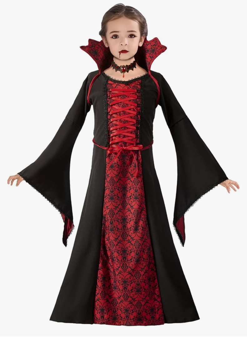 Halloween Royal Vampire Costume Girls for Halloween Dress Up Party L