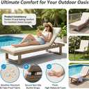 2 Pack 77x24 inch Lounge Chair Cushions for Outdoor Furniture, Large 2" High-Resilience Foam Chaise Cushion for Patio Pool Garden