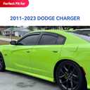 in-Channel Window Visors Rain Guards for 2011-2023 Dodge Charger, Window Vent Wind Deflectors Visors Shades for 11-23 Charger (NOT Outside-Adhensive Style