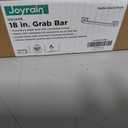 Joyrain ADA Square Grab Bar 16/24/32 Inch - 500lb Capacity Safety Rail for Elderly, Non-Slip Bathroom Handle (Matte Black, 18 inch)