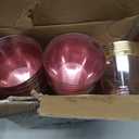 supernal 100 Pcs Pink Plastic Cups, 9oz Pink Disposable Cups with Gold Rim, Plastic Wine Cocktail Glasses Perfect for Party, Wedding and Birthday, Cute Cocktail Party Cup Disposable