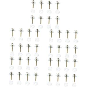 balacoo 8 Sets Stainless Steel Bird Cage Perch Screws and Nuts Kit Lightweight Bird Perch Fixing Accessories Easy Installation for Parrots and Small Pets