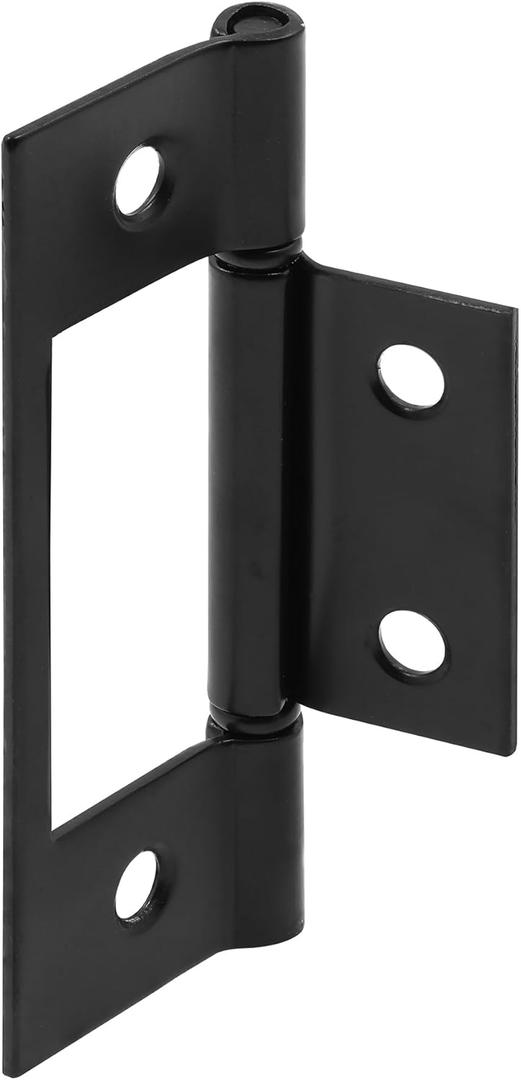 Prime-Line N 72738Bi-Fold Door, Non-Mortise Hinge, Matte Black (2 Pack)