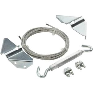 National Hardware N192-211 Anti-Sag Gate Kit for Exterior Use with WeatherGuard Protection, Heavy-Gauge Steel Construction, Zinc-Plated Finish, 7.5 Ft Diagonal Bracing